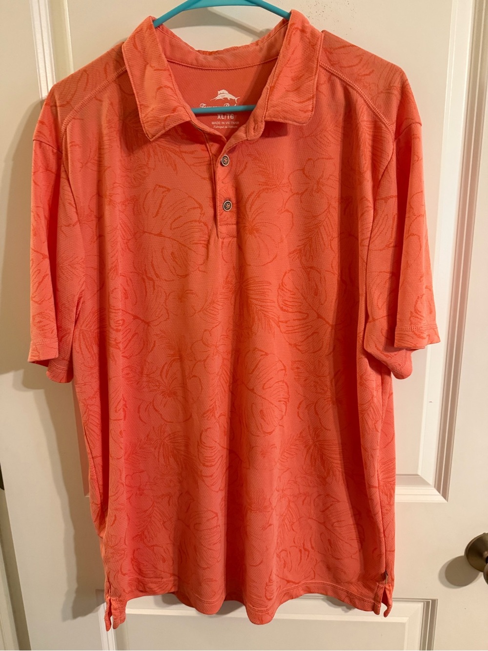 Tommy Bahama Coral Floral-Print Polo